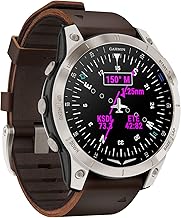 Garmin D2™ Mach 1, Touchscreen Aviator Smart手錶 with GPS Moving Map, Aviation Weather, Health and Wellness Features and ...