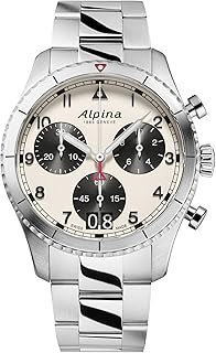 Alpina 男士's Alpiner Swiss Made 石英 Chronograph 手錶, 不鏽鋼, 藍寶石 水晶, 41mm, 100M Water Resistant