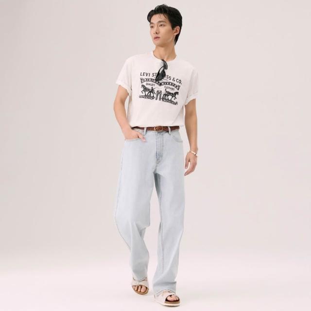 C o o l 涼 感 夏 日 清 爽 【 L E V I S 】  B a g g y 中 腰 牛 仔 寬 褲 C o o l 系 列 涼 感 牛 仔 褲 男 生 牛 仔 褲 人 氣 新 品 A -