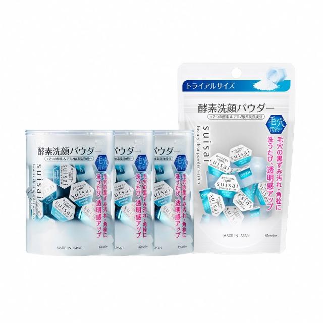滿 件 享 折 【 K a n e b o 佳 麗 寶 】 s u i s a i 淨 透 酵 素 粉 顆 洗 淨 拋 光 組 * ( 洗 面 乳 )