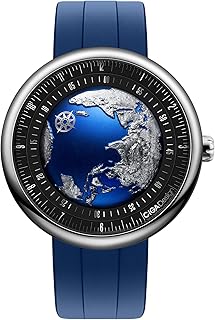 CIGA Design Mechanical 自動機械 手錶 U Series Blue Planet â¡ 43MM, 鈦金屬, 43MM Round 鈦金屬 Case, Earth-like dial de...